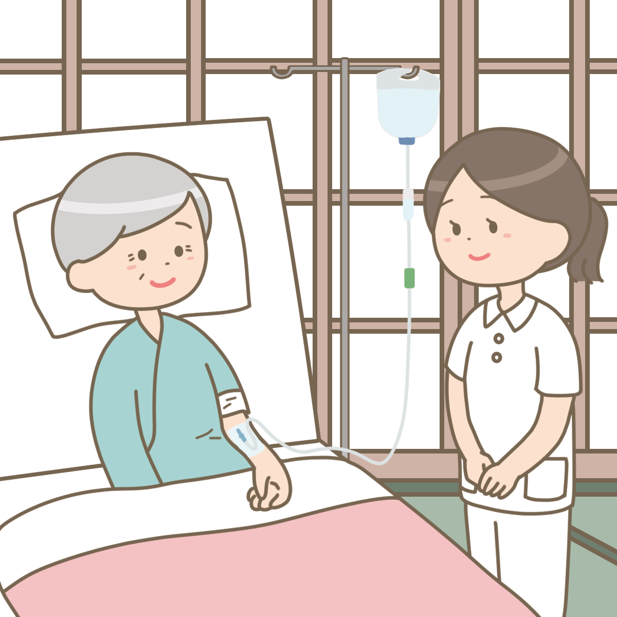 施設にいながら点滴ができるんです イメージ